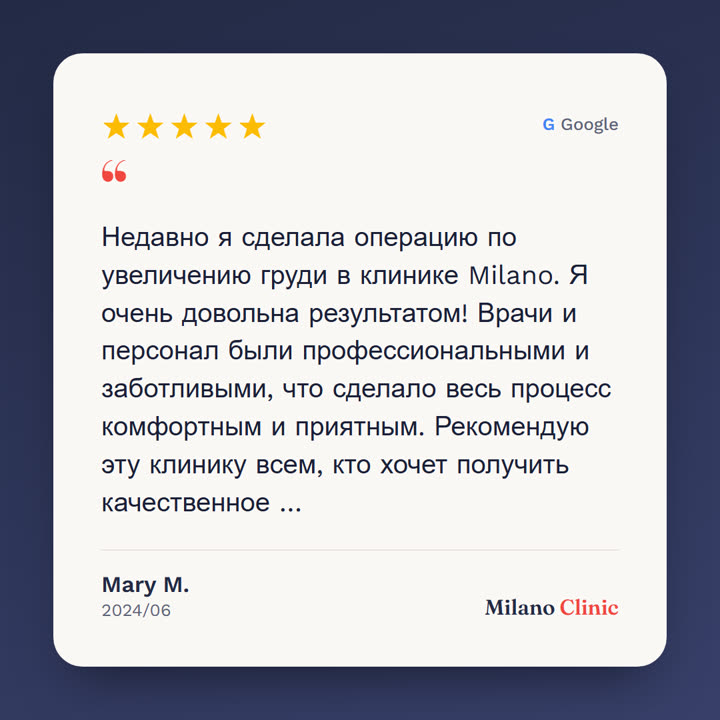 Google-Bewertung – Mary M.
